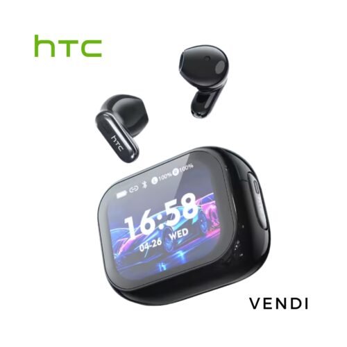2026 HTC NE68 Wireless Earbuds | Touchscreen, Multi-functional, High-quality AI Intelligent Voice Translation App, Noise-Canceling Microphone, 30 Hours Battery Life, Suitable for Music, Gaming, and Work