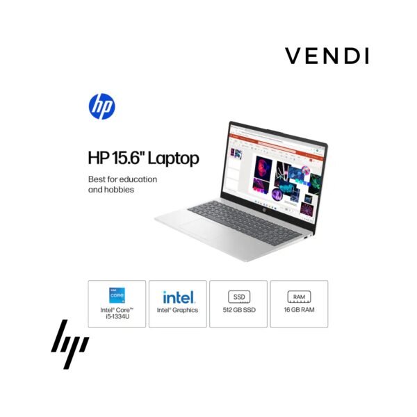 HP - 15.6" Full HD Touch-Screen Laptop - Intel Core i5 1334U 2023 - 16GB Memory - 512GB SSD - Natural Silver