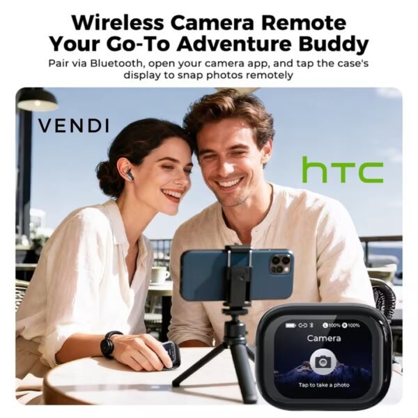 2026 HTC NE68 Wireless Earbuds | High-quality AI Intelligent Voice Translation App, Noise-Canceling Microphone.