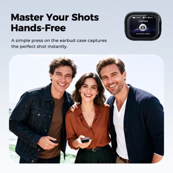 2026 HTC NE68 Wireless Earbuds | High-quality AI Intelligent Voice Translation App, Noise-Canceling Microphone.