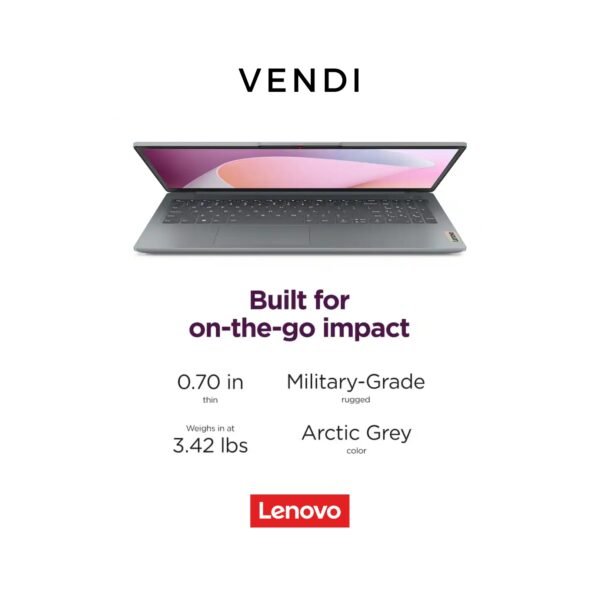 Lenovo - IdeaPad Slim 3i 15.6" Full HD Laptop - Intel Core i3-N305 2023 - 8GB Memory - 128GB UFS - Arctic Grey