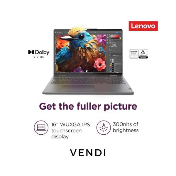 Lenovo - Yoga 7i 2-in-1 16" 2K Touchscreen Laptop - Intel Core Ultra 7 155U - 16GB Memory - 1TB SSD - Storm Grey