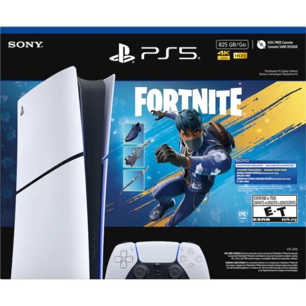 PlayStation 5 Console 2 (7) PlayStation 5 Digital Edition 825GB – Fortnite Flowering Chaos Bundle - PlayStation 5