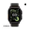 Apple Watch Ultra 3 (GPS+Cellular) 49mm Black Titanium Case with Black/Charcoal Trail Loop Band - Black