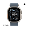 Apple Watch Ultra 3 (GPS+Cellular) 49mm Natural Titanium Case with Anchor Blue Ocean Band - Natural