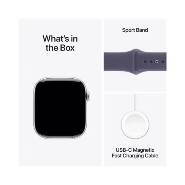 12 New! Apple Watch Series 11 (GPS) 46mm Space Gray Aluminum Case with Black Sport Band - M/L - Space Gray