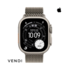 Apple Watch Ultra 3 (GPS+Cellular) 49mm Natural Titanium Case with Titanium Milanese Loop Band - Natural