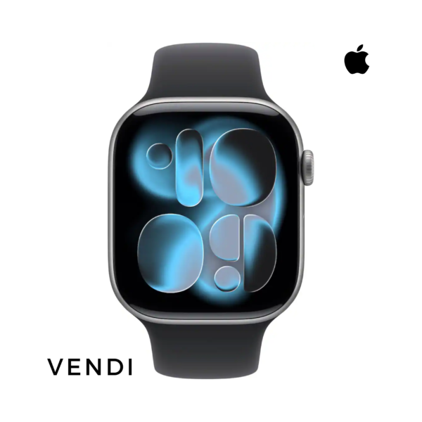 15 New! Apple Watch Series 11 (GPS) 46mm Space Gray Aluminum Case with Black Sport Band - M/L - Space Gray