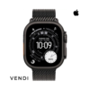 Apple Watch Ultra 3 (GPS+Cellular) 49mm Black Titanium Case with Titanium Milanese Loop Band - Black
