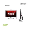 Acer - Nitro Gaming 31.5" Curved WQHD 180Hz 1ms FreeSync Premium Gaming Monitor (DisplayPort, HDMI x2) - Black