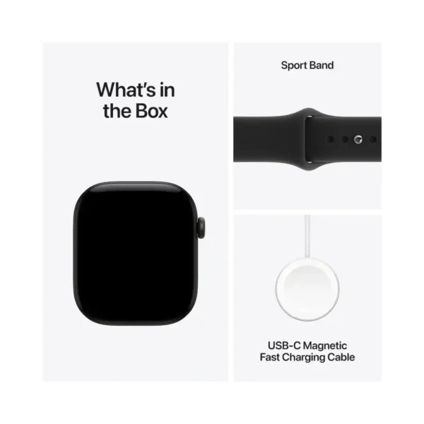 Apple Watch Series 12 (GPS) 46mm Aluminum Case with Black Sport Band - M/L - (2026)
