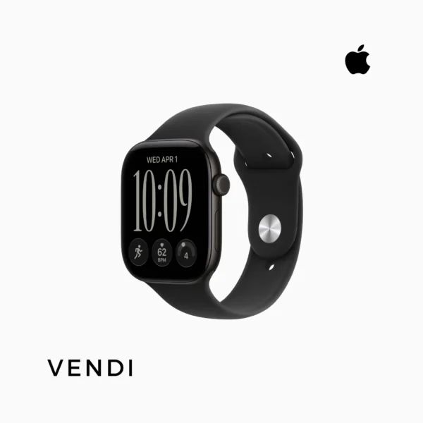Apple Watch Series 12 (GPS) 46mm Aluminum Case with Black Sport Band - M/L - (2026)