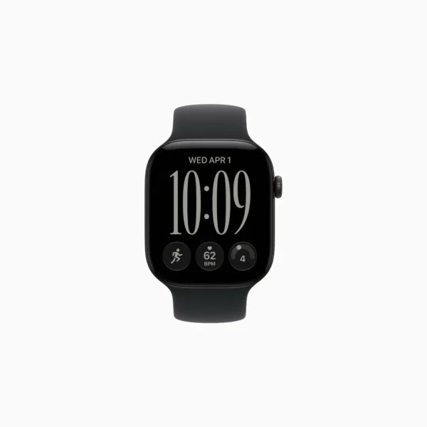 Apple Watch Series 12 (GPS) 46mm Aluminum Case with Black Sport Band - M/L - (2026)